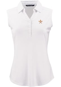 Cutter and Buck Houston Astros Womens White Forge Eco Polo Shirt
