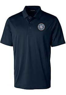 Cutter and Buck New York City FC Mens Navy Blue Prospect Short Sleeve Polo