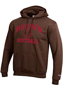 Champion Brown Bears Mens Brown Softball Powerblend Long Sleeve Hoodie
