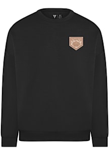 Levelwear Los Angeles Kings Mens Black Luxe Signature Crew Paragon Long Sleeve Fashion Sweatshirt