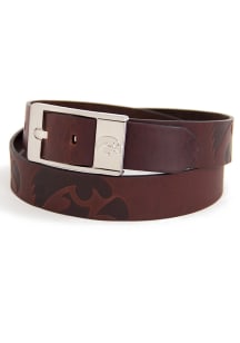 Iowa Hawkeyes Leather Brandish Mens Belt
