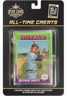 Kansas City Royals All Time Greats 6pk Collectible Baseball Cards