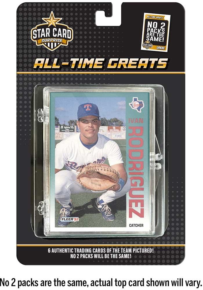 Texas Rangers BLUE All Time Greats Baseball Cards - 3870024
