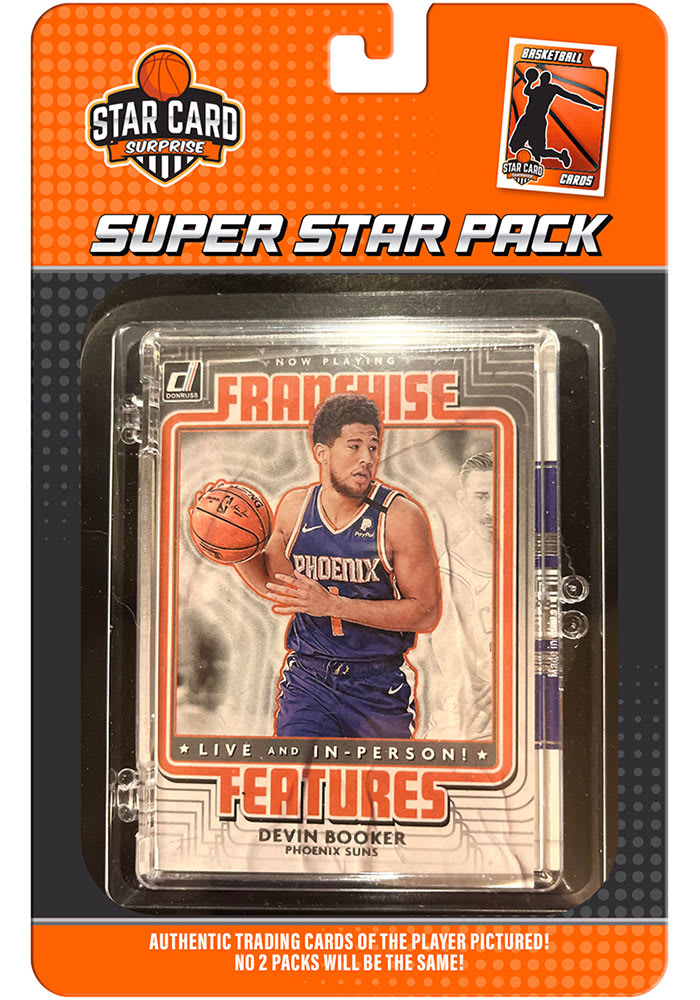 Phoenix Suns BLACK Devin Booker 6pk Collectible Basketball Cards