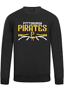 Levelwear Pittsburgh Pirates Mens Black Zane Arcade Long Sleeve Crew Sweatshirt