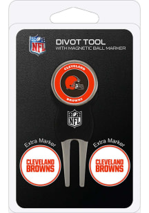 Cleveland Browns 3 Pack Ball Marker Divot Tool