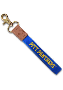 Blue Jardine Pitt Panthers Wristlet Keychain W/Custom Strap Lanyard