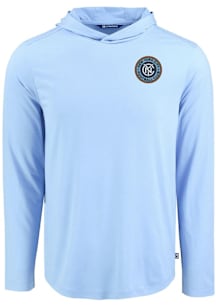 Cutter and Buck New York City FC Mens Light Blue Coastline Eco Hood