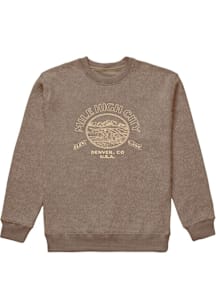 Uscape Denver Mens Brown Mile High City Long Sleeve Crew Sweatshirt
