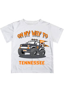 Vive La Fete Tennessee Volunteers Infant On My Way Short Sleeve T-Shirt White