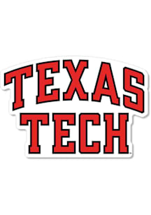 Texas Tech Red Raiders 2" Stacked Text Dizzler Stickers - Red