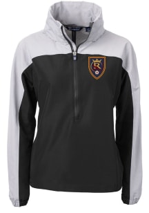 Cutter and Buck Real Salt Lake Womens Black Charter Eco Long Sleeve Pullover
