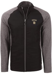 Cutter and Buck Texas Rangers Mens Black City Connect Adapt Eco Medium Weight Jacket