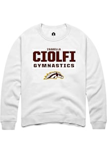 Isabella Ciolfi Western Michigan Broncos Mens White NIL Stacked Box Player Crew