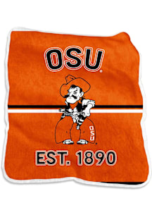 Oklahoma State Cowboys Retro Raschel Throw Blanket - Orange
