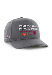 47 Indiana Hoosiers 2026 College Football Playoffs Semifinal Event Hitch Adjustable Hat - Charcoal
