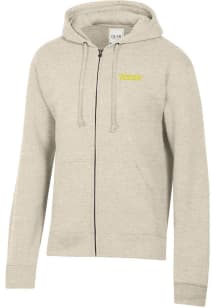 Mens Oregon Ducks Oatmeal Gear for Sports Big Cotton Long Sleeve Full Zip Jacket