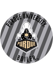 Black Purdue Boilermakers 3&quot; Stripes Button