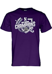 Northwestern Wildcats Purple Field Hockey National Champions Short Sleeve T Shirt