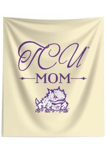 TCU Horned Frogs Mom 50x60 Tapestry Blanket
