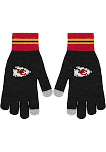Forever Collectibles Kansas City Chiefs Nightwave Big Logo Knit Mens Gloves