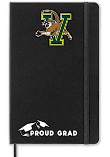 Vermont Catamounts Proud Grad team logo Notebook and Folder - Black