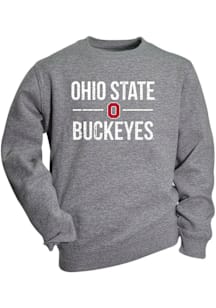 Ohio State Buckeyes Toddler Grey Cruz Long Sleeve Crew Sweatshirt