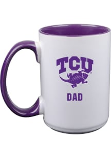 TCU Horned Frogs Dad 15oz Ceramic Mug - White