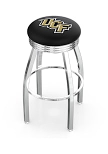 UCF Knights 3 Ring Chrome Seat Pub Stool - Silver