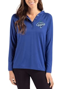 Cutter and Buck Los Angeles Dodgers Womens Blue 2025 World Series Champions Coastline Eco Hooded S..
