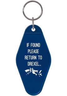 Blue Drexel Dragons Team Logo Keychain
