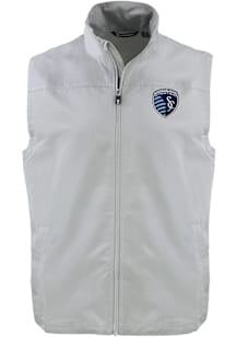 Cutter and Buck Sporting Kansas City Big and Tall Grey Charter Mens Vest
