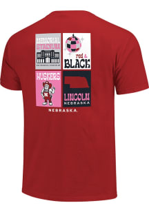 Nebraska Cornhuskers Preppy Posters Short Sleeve T-Shirt - Red
