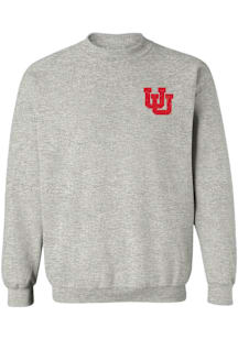 Vive La Fete Utah Utes Womens Grey Impressions Crew Sweatshirt