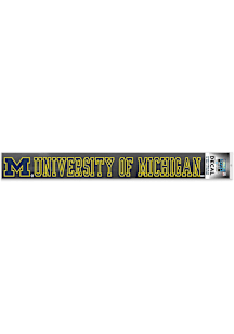 Michigan Wolverines Xtra Long Licnesed Mark Auto Decal - Yellow
