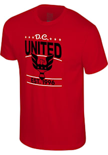 DC United Red Vintage Feel Short Sleeve T Shirt