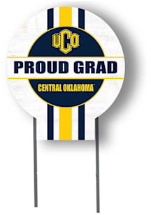 Central Oklahoma Bronchos KH Sports Fan Grad graduation graphic Yard Sign - White