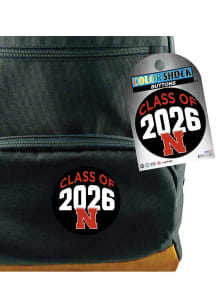 Red Nebraska Cornhuskers 3&quot; Class of 2026 Button