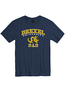 Drexel Dragons Navy Blue Big Arch Dad Short Sleeve T Shirt