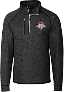Cutter and Buck Toronto FC Mens Charcoal Mainsail Long Sleeve Qtr Zip Pullover