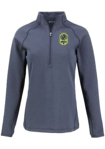 Cutter and Buck Nashville SC Womens Navy Blue Pehastin Qtr Zip