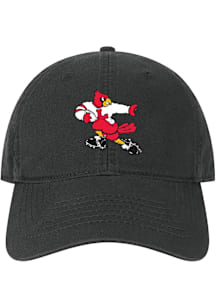 Louisville Cardinals EZA Twill Heisman Mascot Adjustable Hat - Black