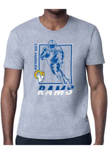 Starter Los Angeles Rams Grey Grid Short Sleeve T Shirt