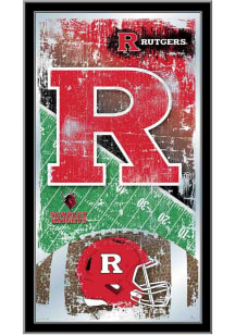 Rutgers Scarlet Knights Football Hanging Back Bar Mirror