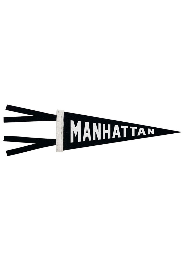 Manhattan 4x9 Block Letters Pennant