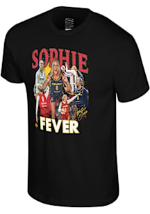 Sophie Cunningham Indiana Fever Black Crossroads Short Sleeve Player T Shirt