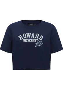 Pro Standard Howard Bison Womens Navy Blue Classic Short Sleeve T-Shirt