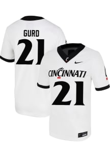 Patrick Gurd Nike Mens White Cincinnati Bearcats NIL Football Jersey