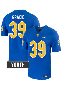 Maverick Gracio Nike Youth Blue Pitt Panthers NIL Name And Number Football Jersey Jersey
