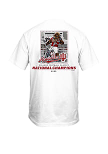 Indiana Hoosiers White 2025 CFP National Champions Bison Stadium Short Sleeve T Shirt